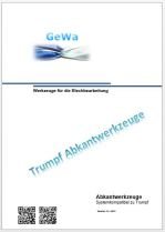 Werkzeugkatalog Trumpf Abkantwerkzeuge