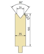 Abkantwerkzeug Typ Trumpf GWD-T024/86°/R2,5