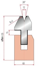 Zudrück-Unterwerkzeug Typ Trumpf GWP-3040/V12-26°-R3/H135