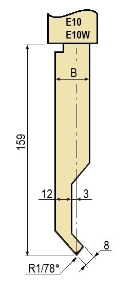 Stempel GWP-LE10-78°/R1/H159