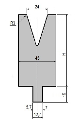 Matrize GWD-L024/V24-30°-R3