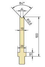 Abkantwerkzeug Typ Trumpf GWD-T006S/84°/R0,6