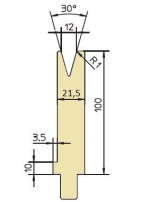 Abkantwerkzeug Typ Trumpf GWD-T012S/30°/R1