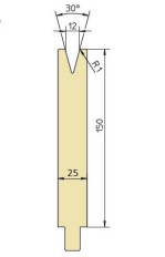 Abkantwerkzeug Typ Trumpf GWD-T012H/30°/R1