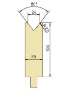 Abkantwerkzeug Typ Trumpf GWD-T024/80°/R2,5